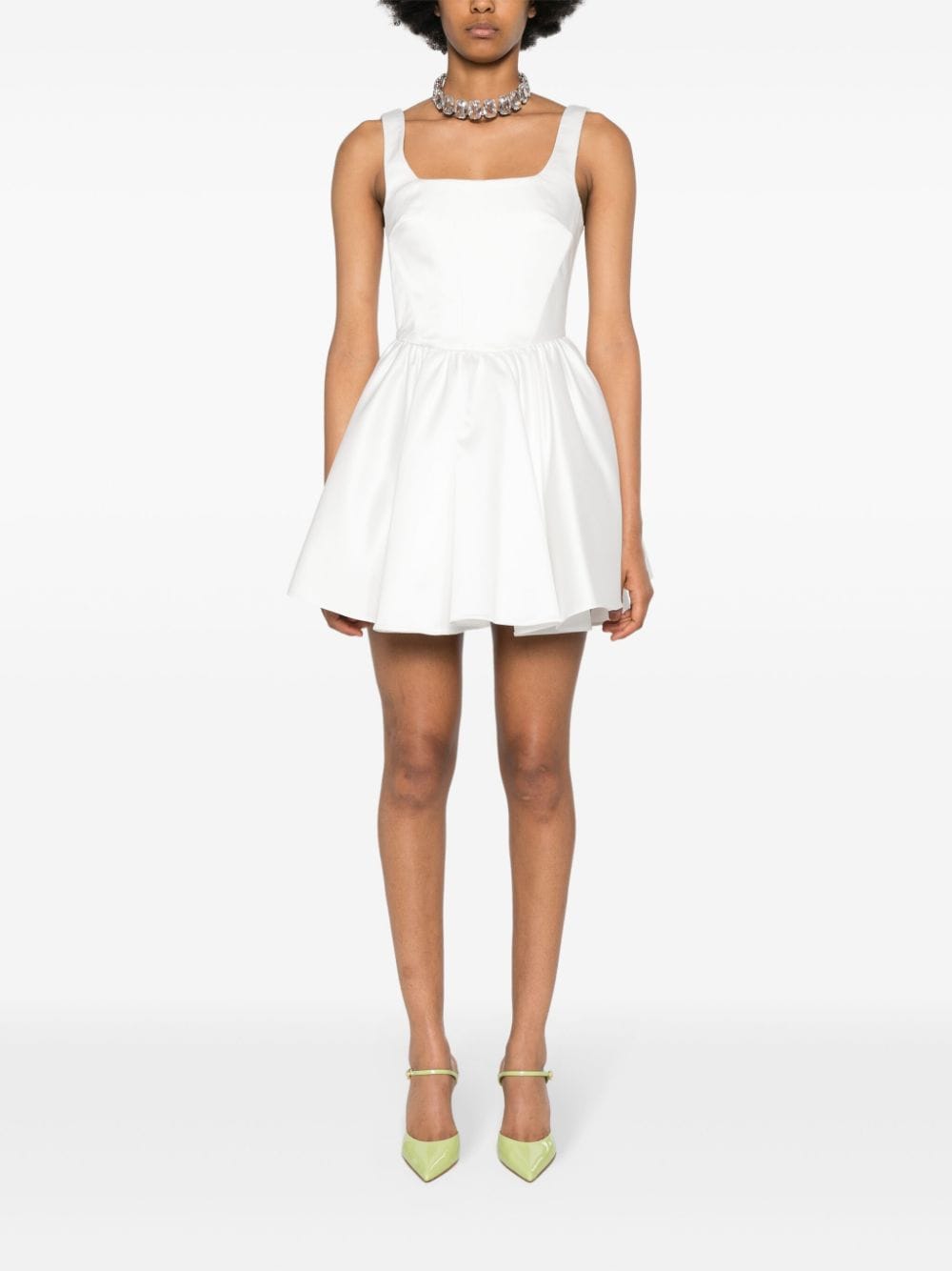Shop The New Arrivals Ilkyaz Ozel Marie A. Flared Dress In White