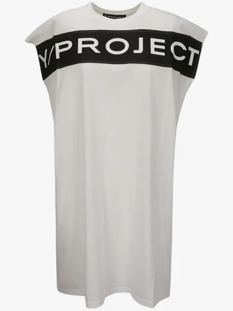 Y/Project logo-print cotton dress