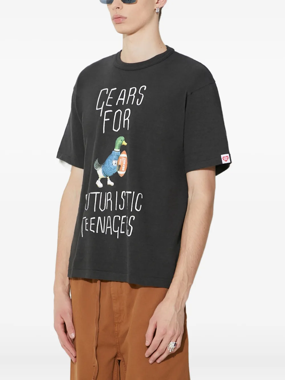Human Made T-shirt met grafische print Zwart
