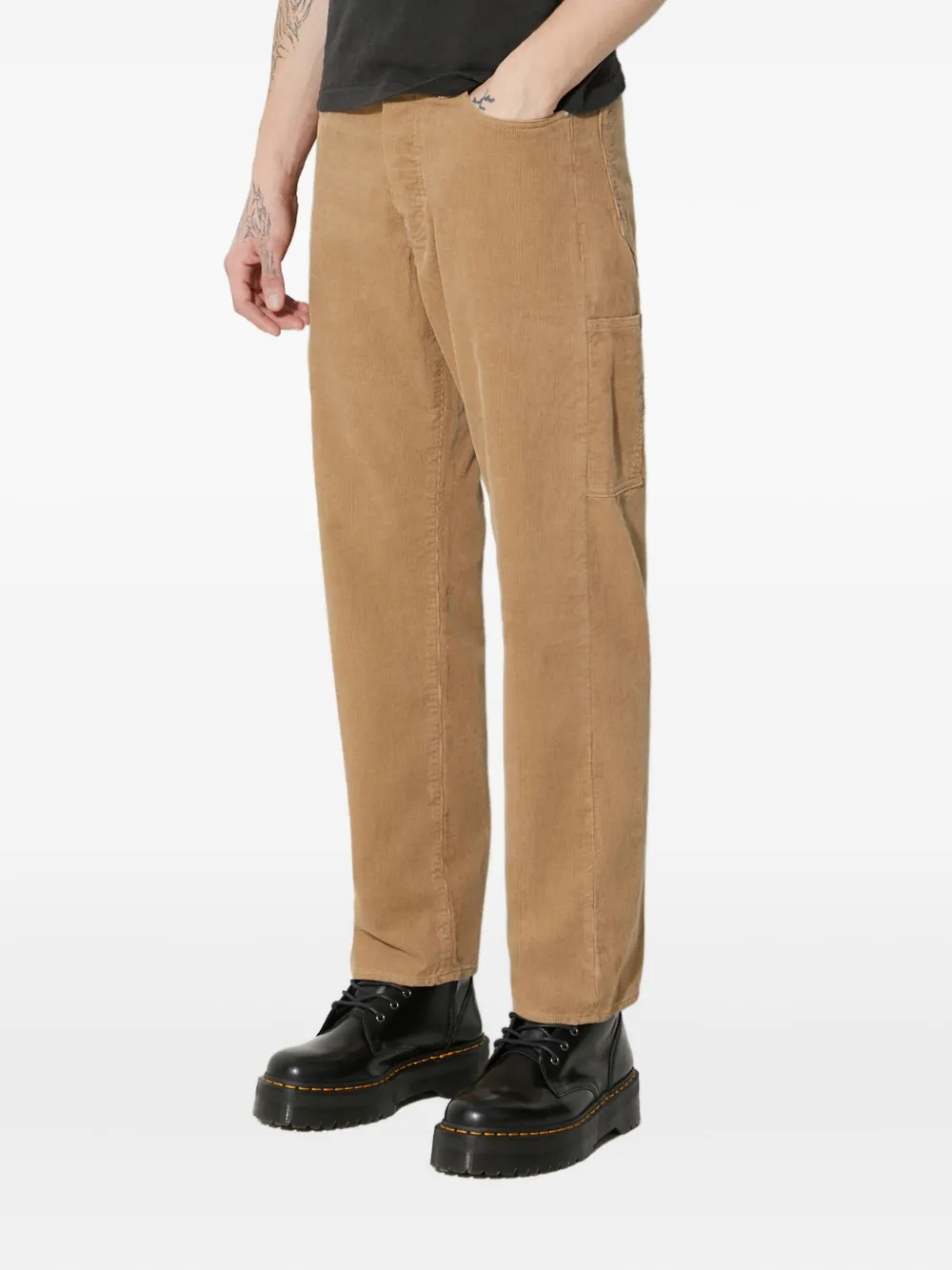 Human Made Ribfluwelen broek Beige