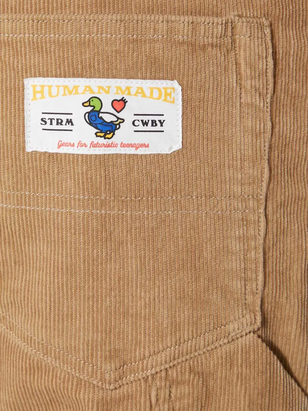 Human Made Ribfluwelen broek Beige
