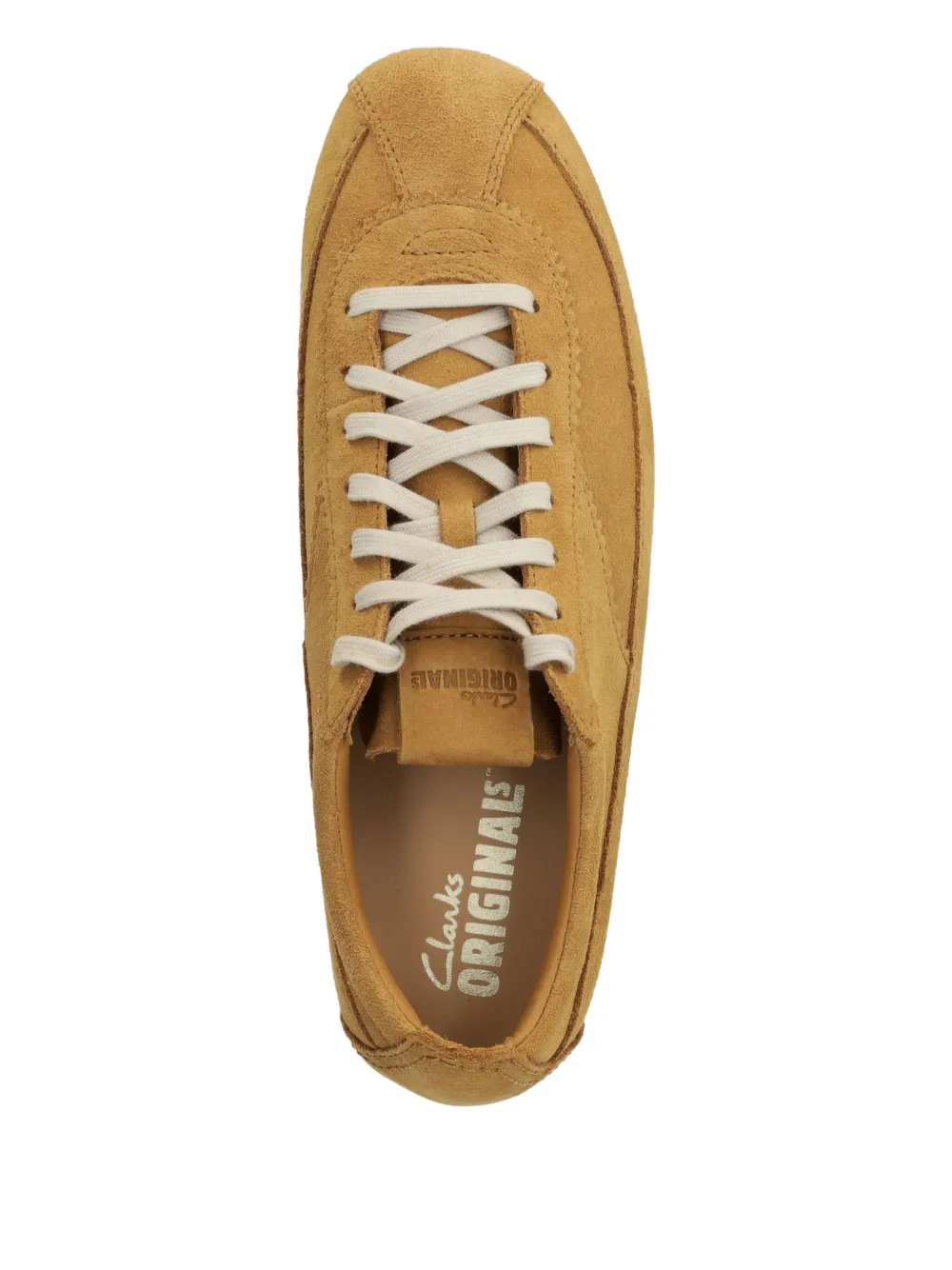 Clarks Originals Sneakers met veters en stiksel Beige