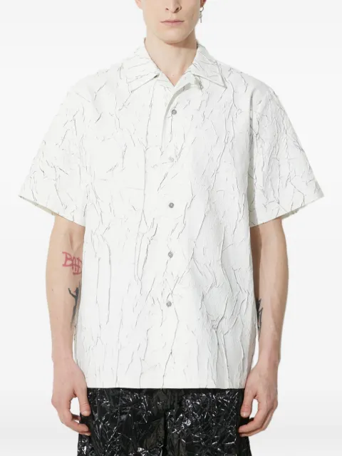 Han Kjøbenhavn crackle-print short-sleeve shirt