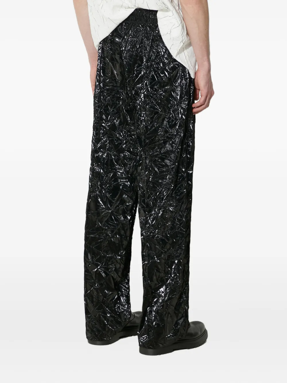 Han Kjøbenhavn Broek met trekkoord en textuur Zwart