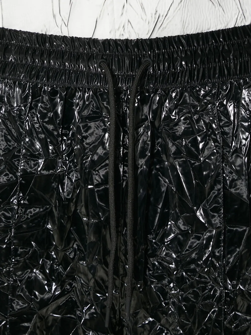 Han Kjøbenhavn Broek met trekkoord en textuur Zwart