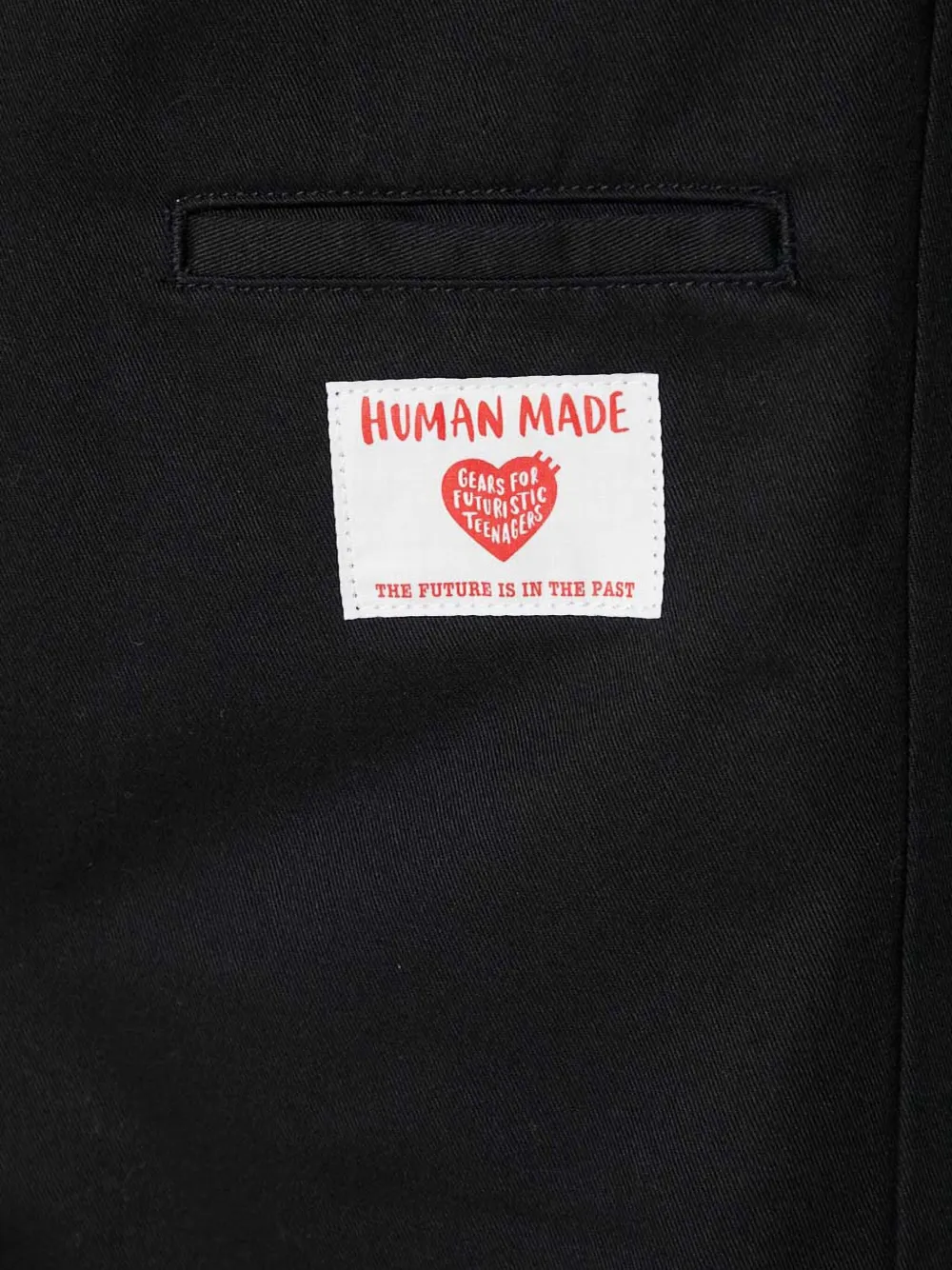 Human Made pleated trousers Zwart