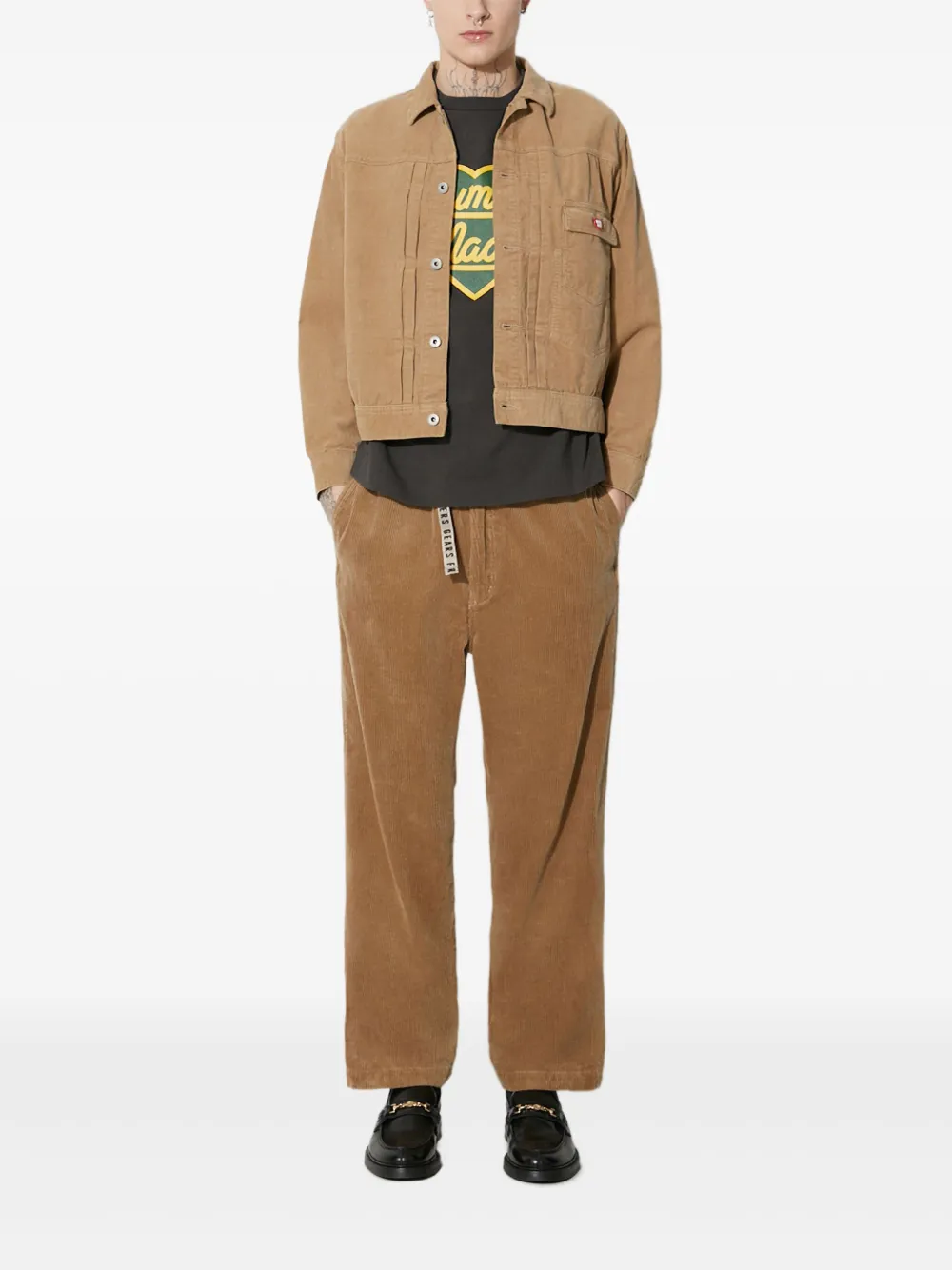 Human Made cotton straight-leg trousers Beige