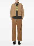 Human Made embroidered-logo corduroy jacket - Neutrals