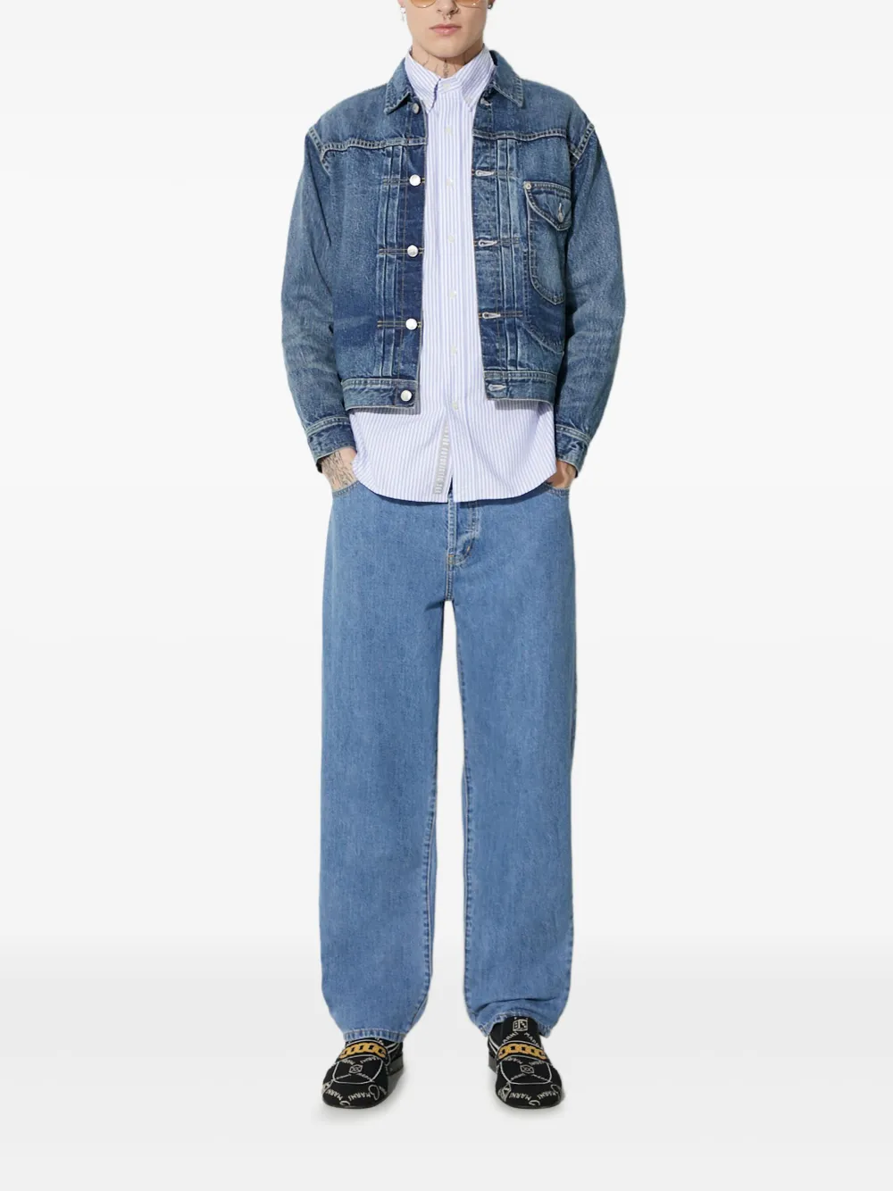 Human Made heart-patch denim jacket | Blue | Image 1