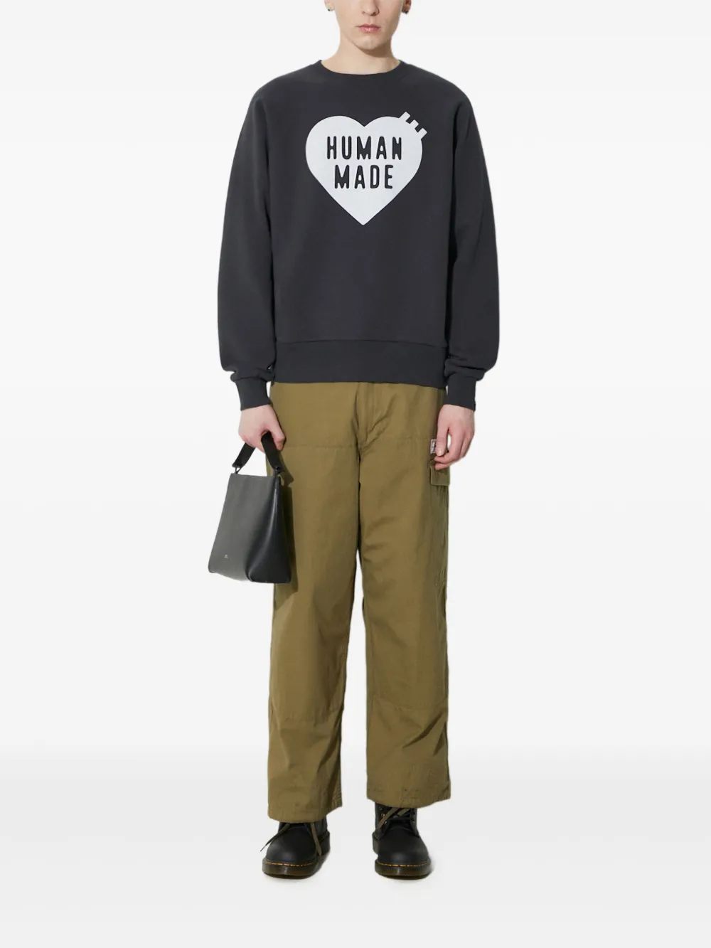Human Made logo-print sweatshirt | Black | Image 1