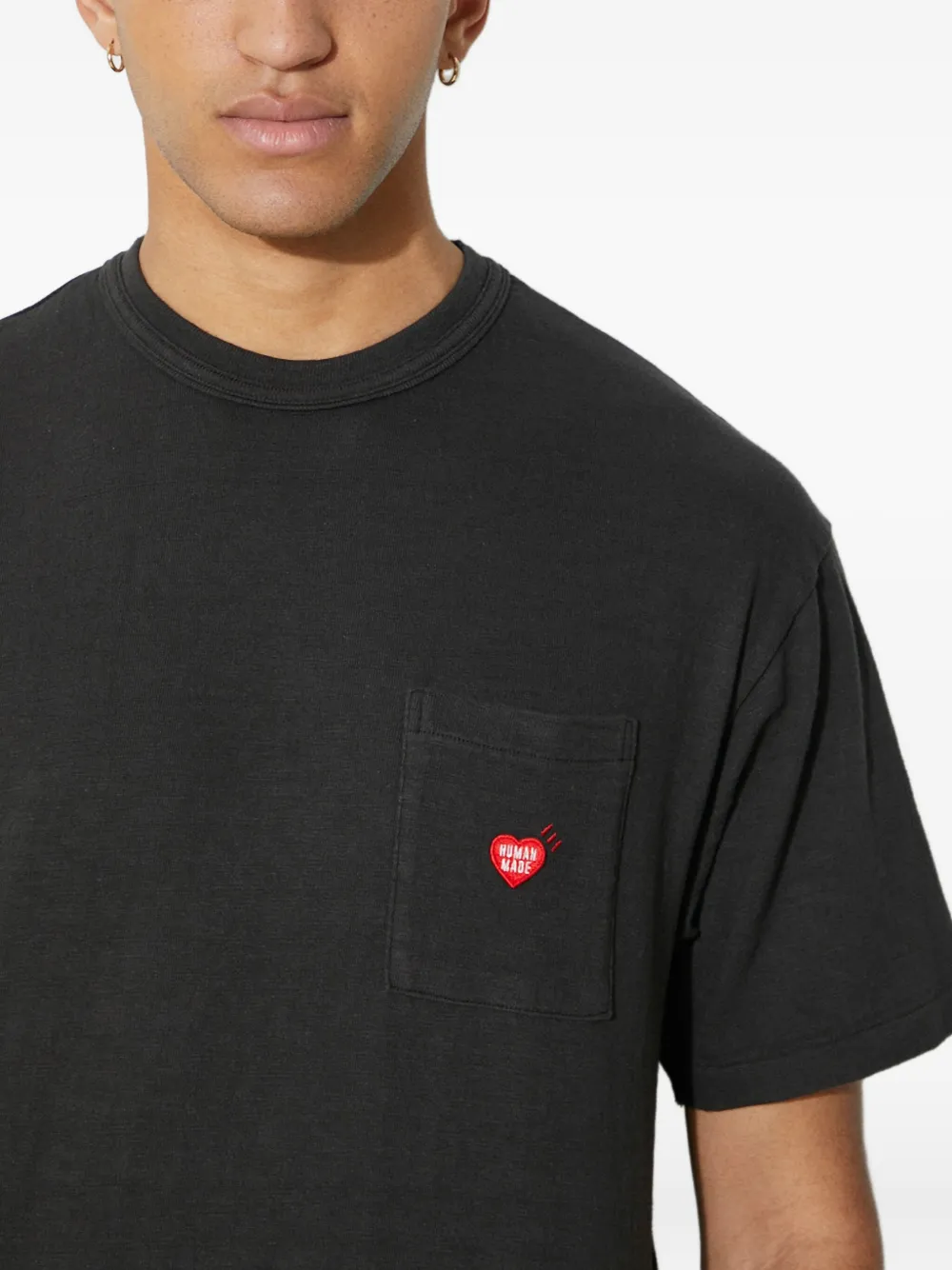 Human Made T-shirt met geborduurd logo Zwart