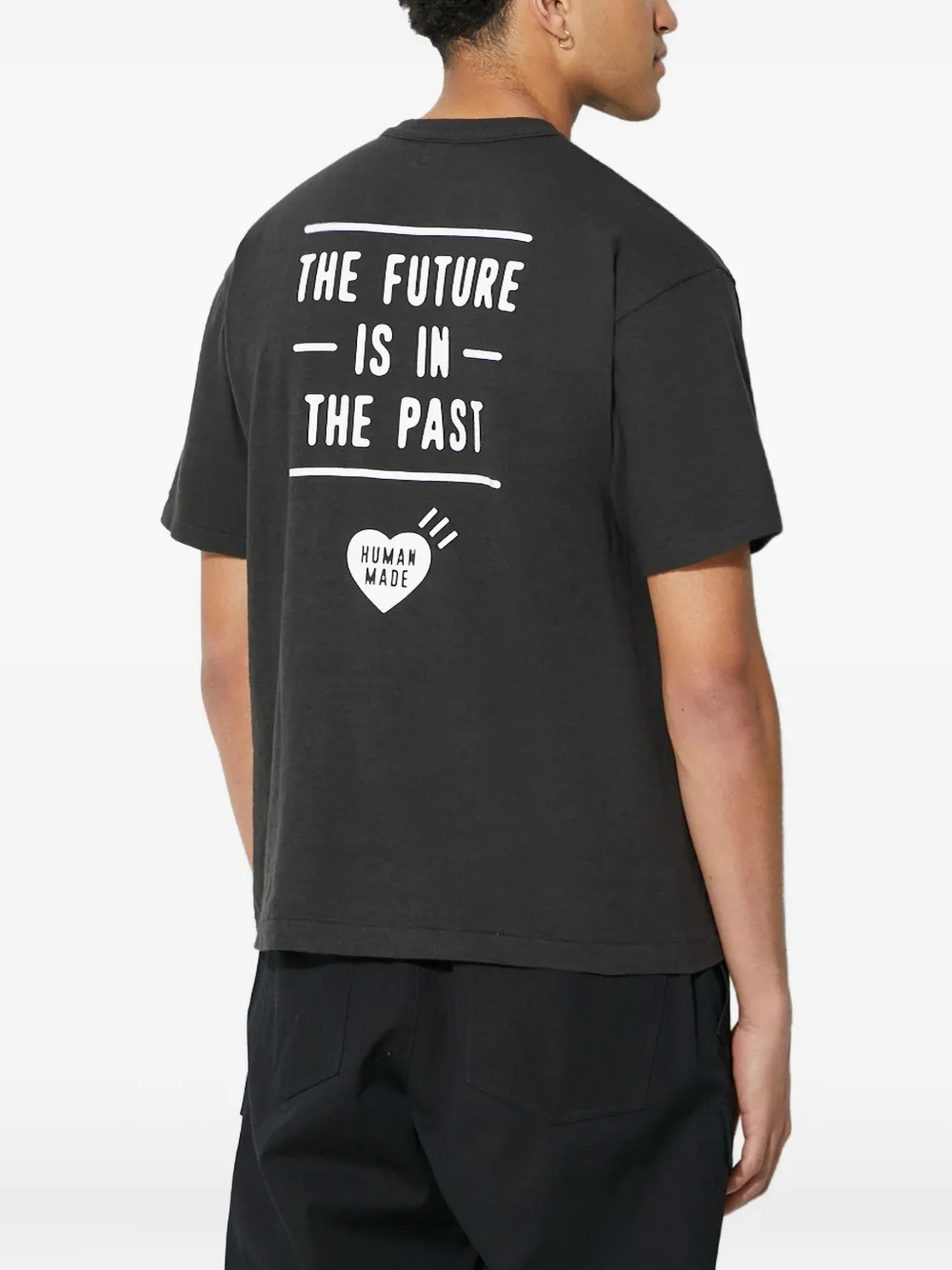 Human Made T-shirt met geborduurd logo Zwart