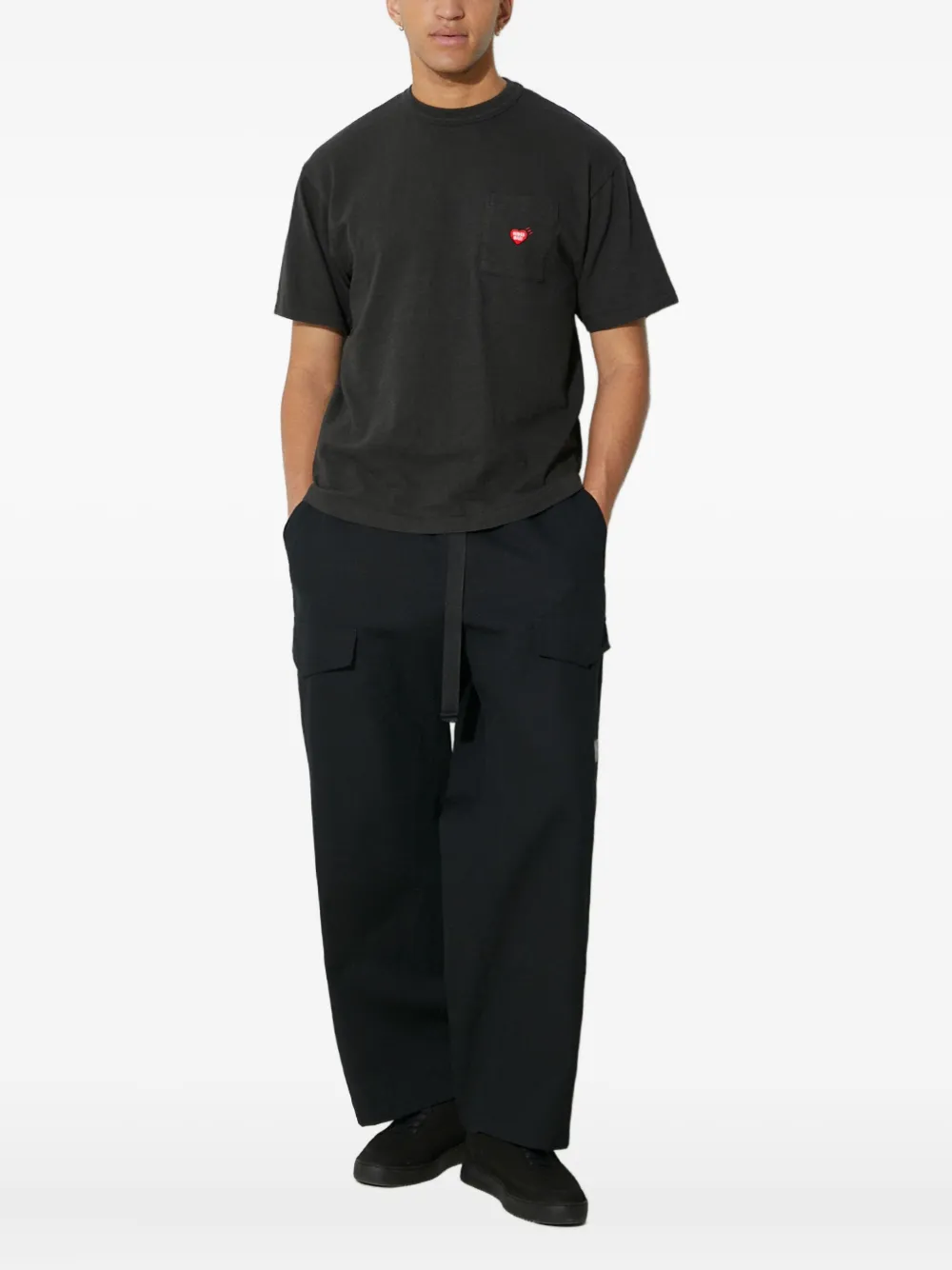 Human Made embroidered-logo T-shirt | Black | Image 1
