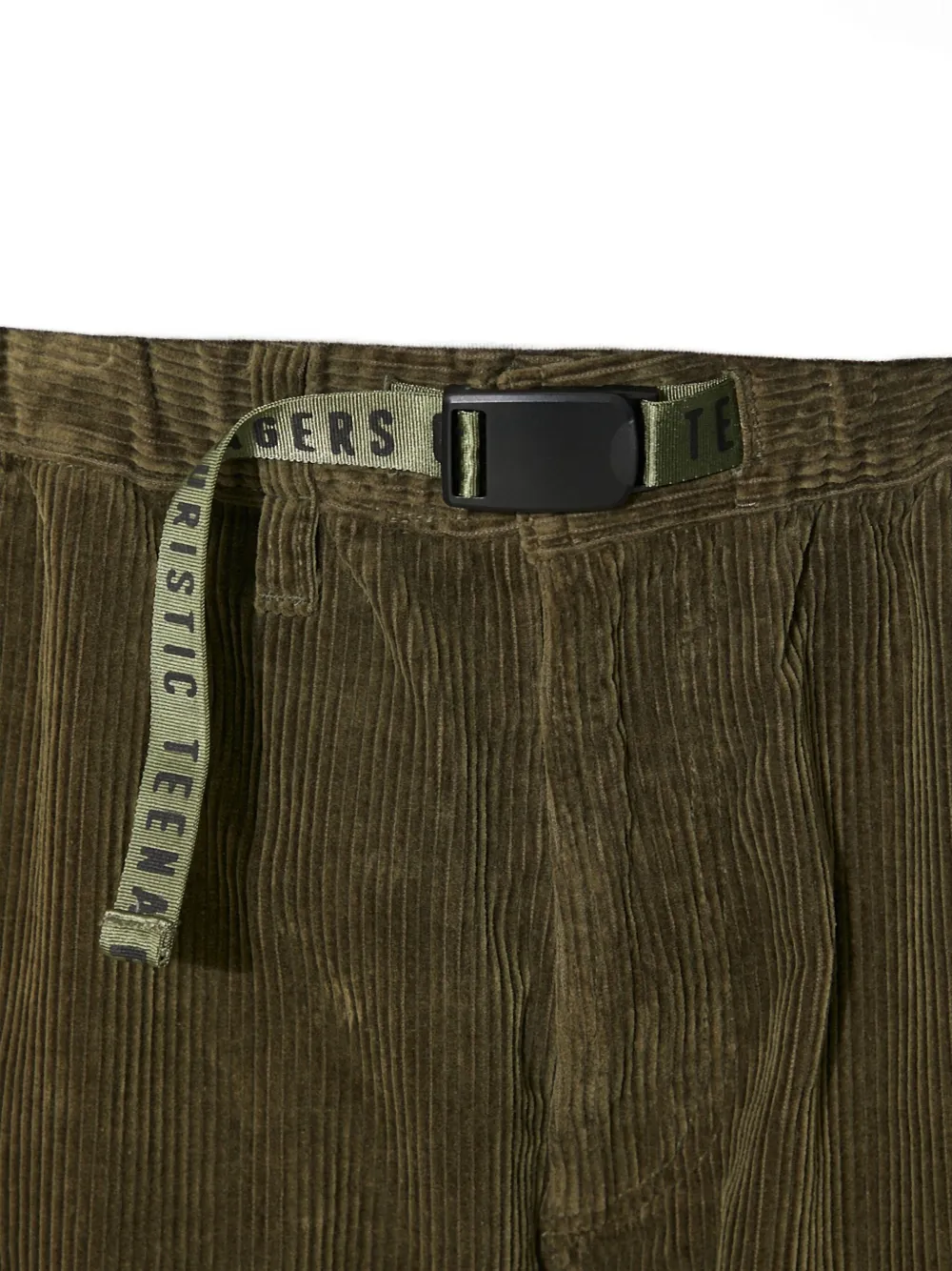 Human Made corduroy-wale trousers Groen