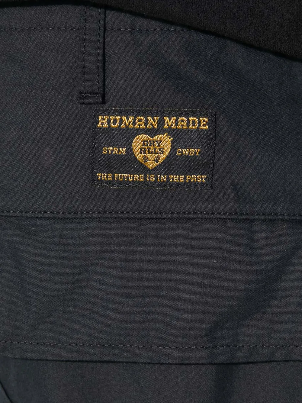 Human Made logo-patch trousers Zwart