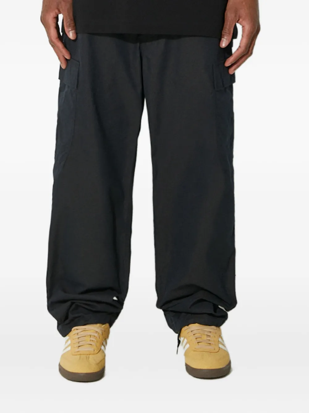 Human Made logo-patch trousers - Nero