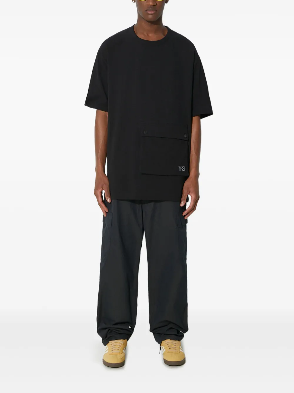Human Made logo-patch trousers Zwart