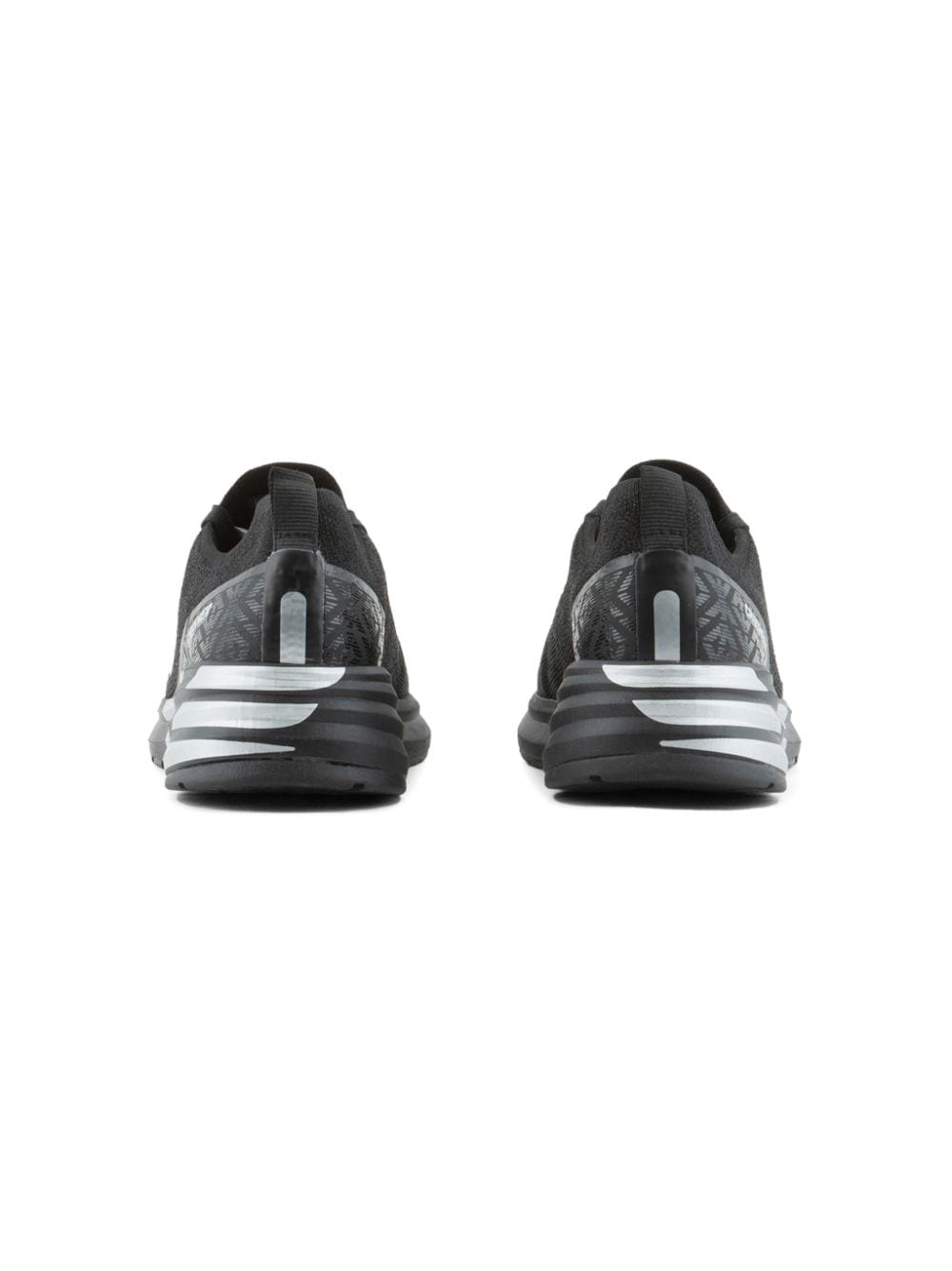 Shop Emporio Armani Logo-print Slip-on Sneakers In Black