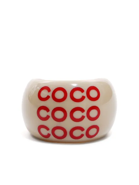 CHANEL Pre-Owned 2001 Coco-print ring