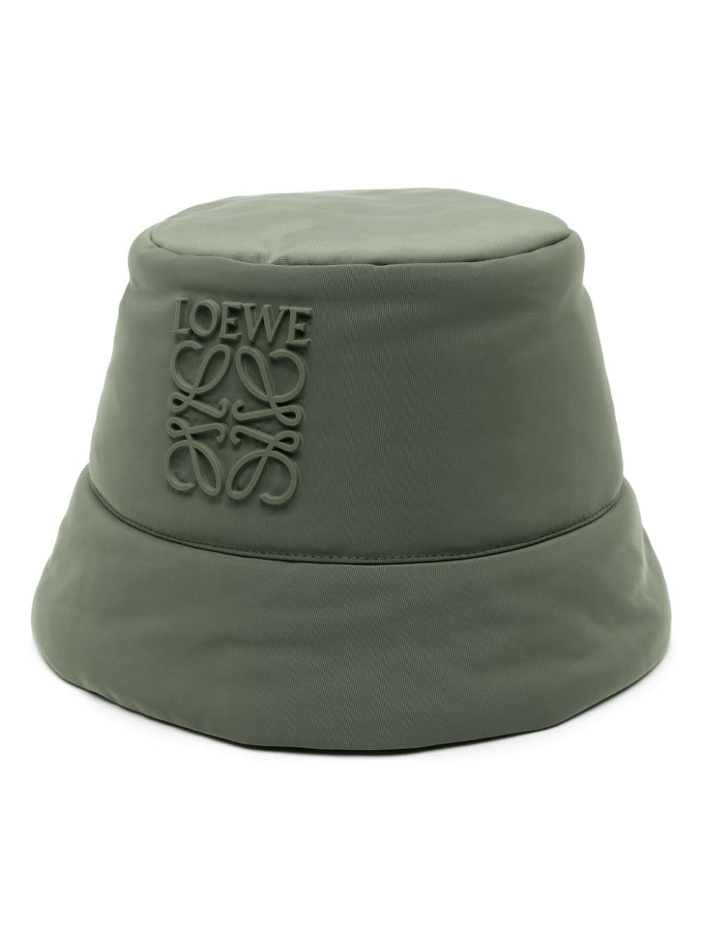 LOEWE Anagram-plaque bucket hat - Verde