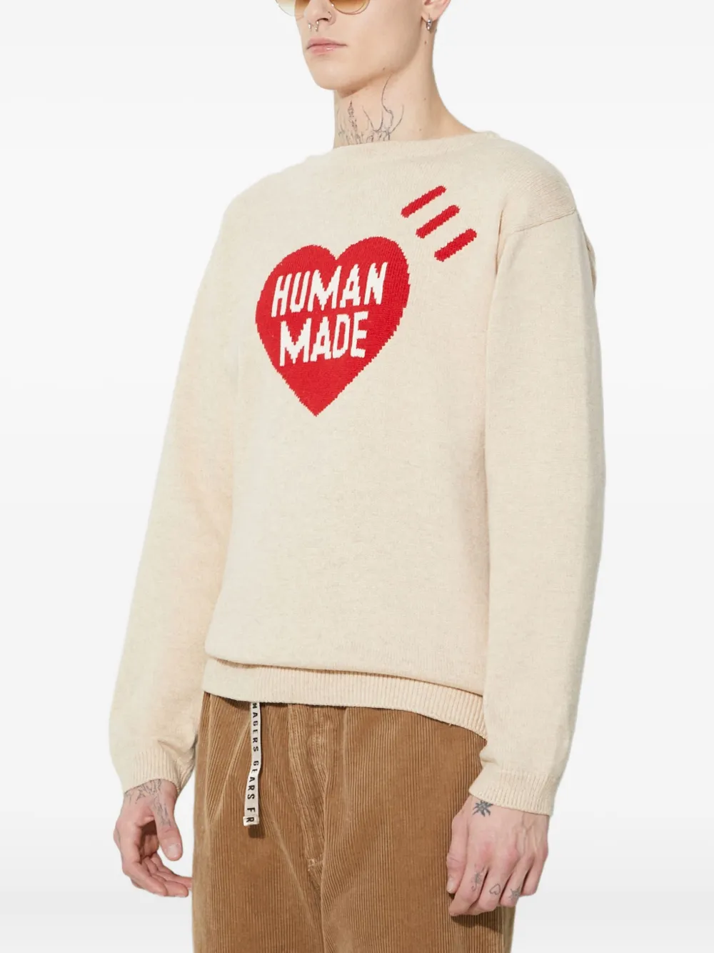 Human Made heart-logo jumper | Knitted Sweaters | Image 2