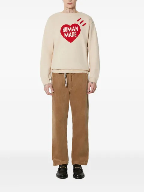 Human Made heart-logo jumper