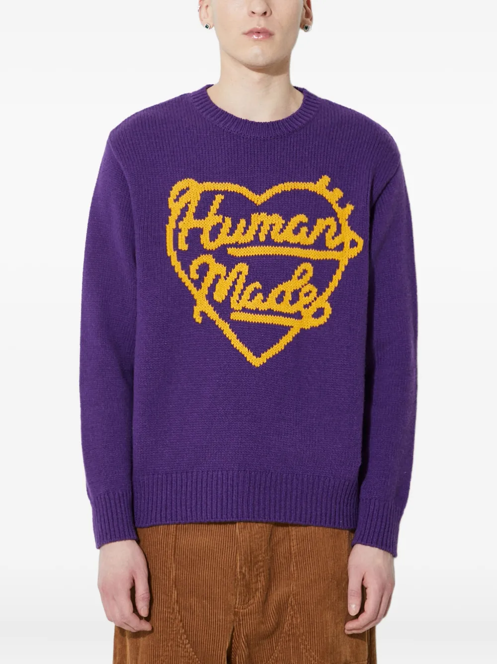 Human Made heart-logo knit jumper | Knitted Sweaters | Image 2