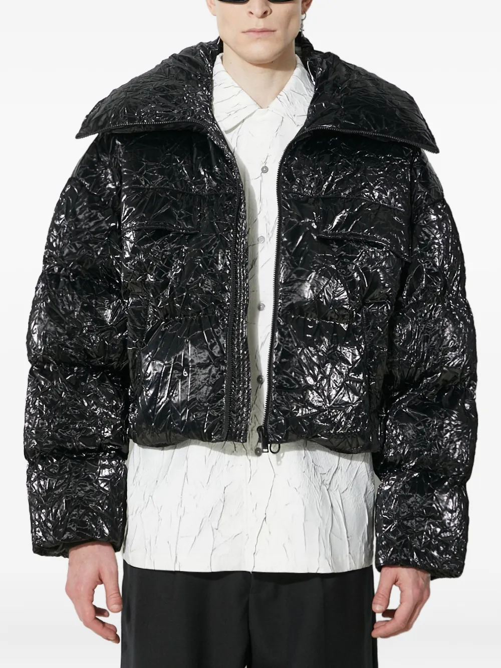 Han Kjøbenhavn wrinkle-effect padded jacket