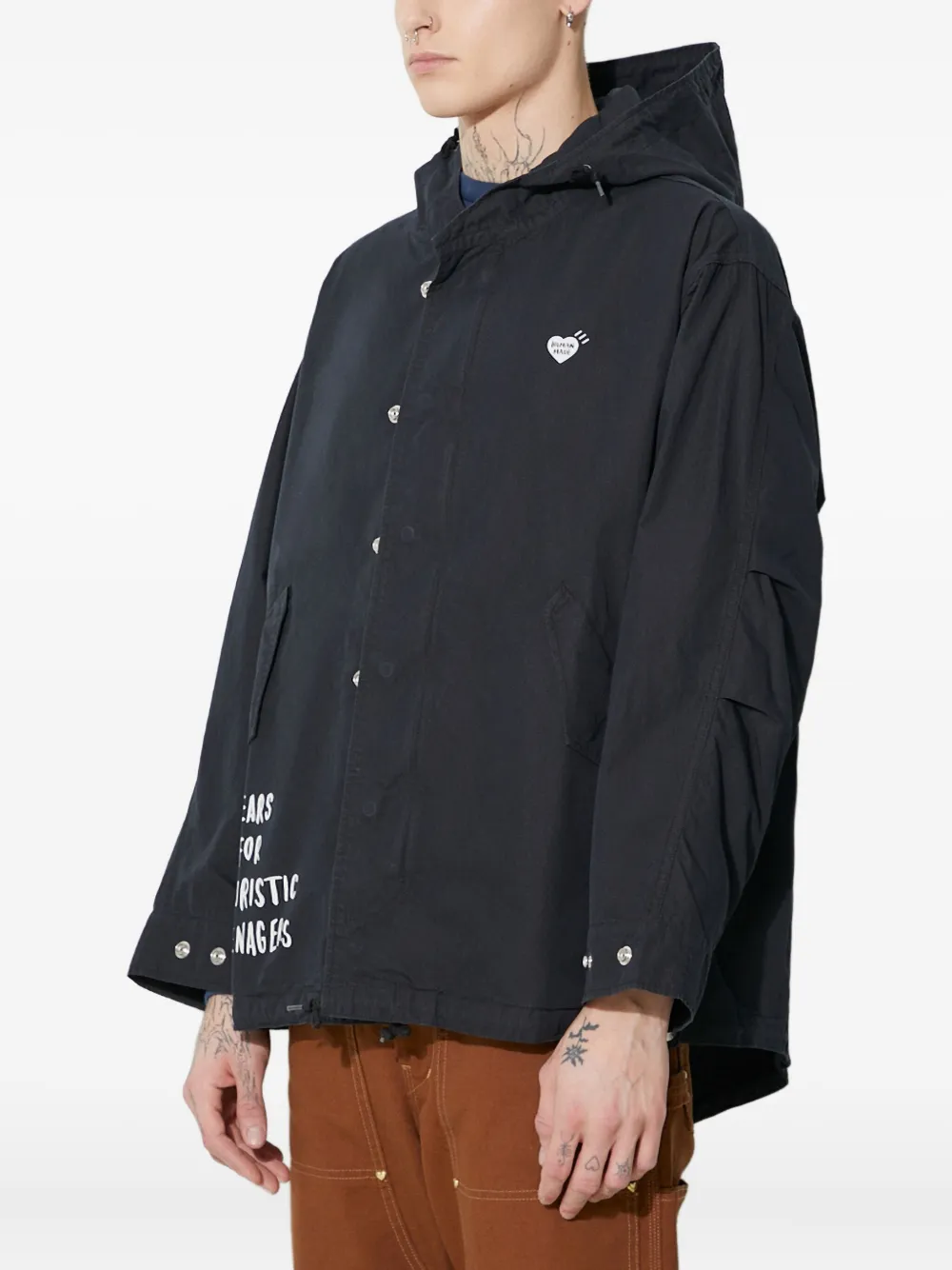 Human Made Jack met logoprint Zwart
