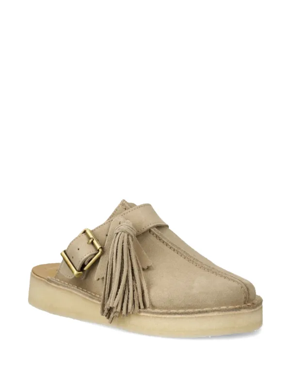 Clarks Originals Trek Mule Suede Slippers | Neutrals | FARFETCH