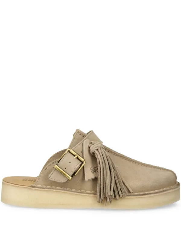 Clarks Originals Trek Mule Suede Slippers Neutrals FARFETCH PH