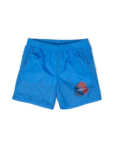 Moncler Enfant logo-print swim shorts