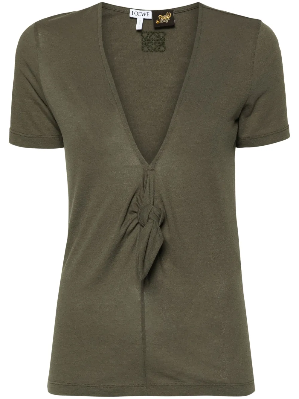 LOEWE T-shirt con nodo - Verde