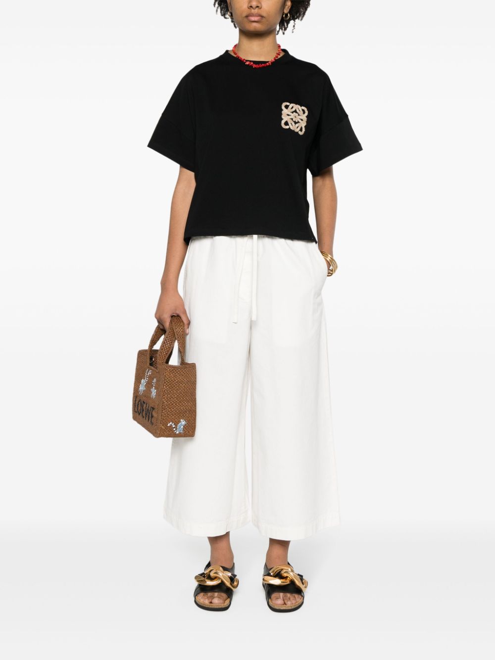 LOEWE Cropped broek - Wit