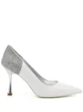 Madison.Maison Alena White/Silver High Heel Pump 65mm