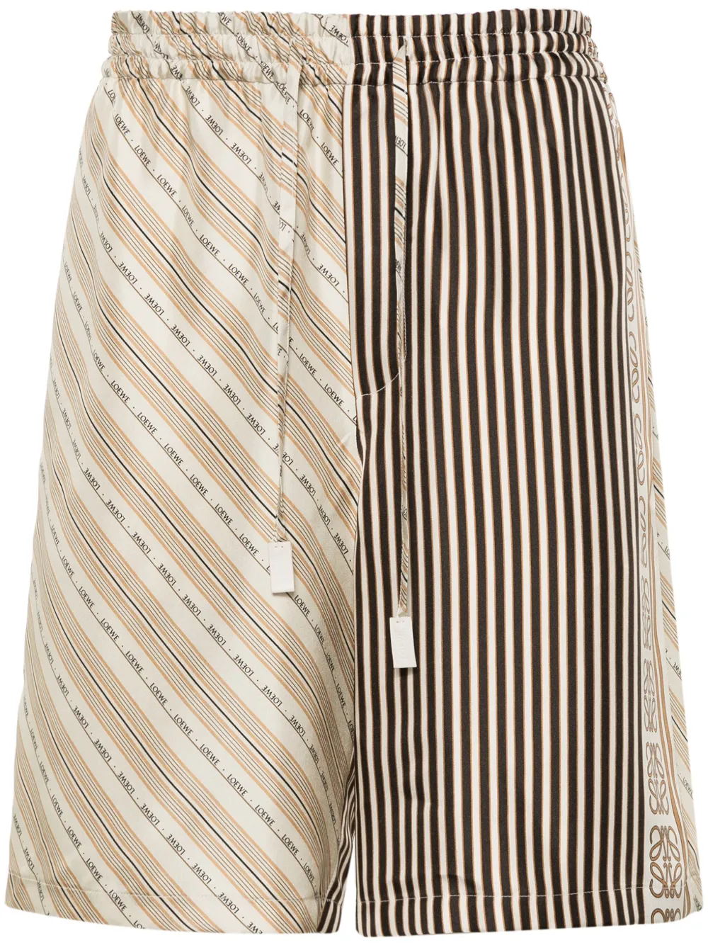 LOEWE Shorts con motivo Anagram - Toni neutri