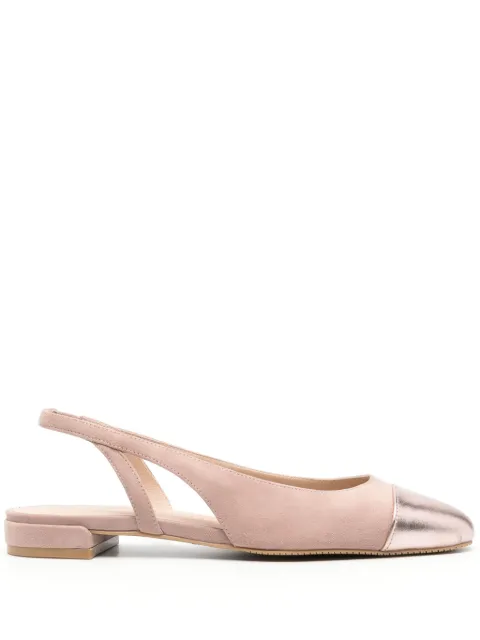 Stuart Weitzman Sleek slingback leather pumps