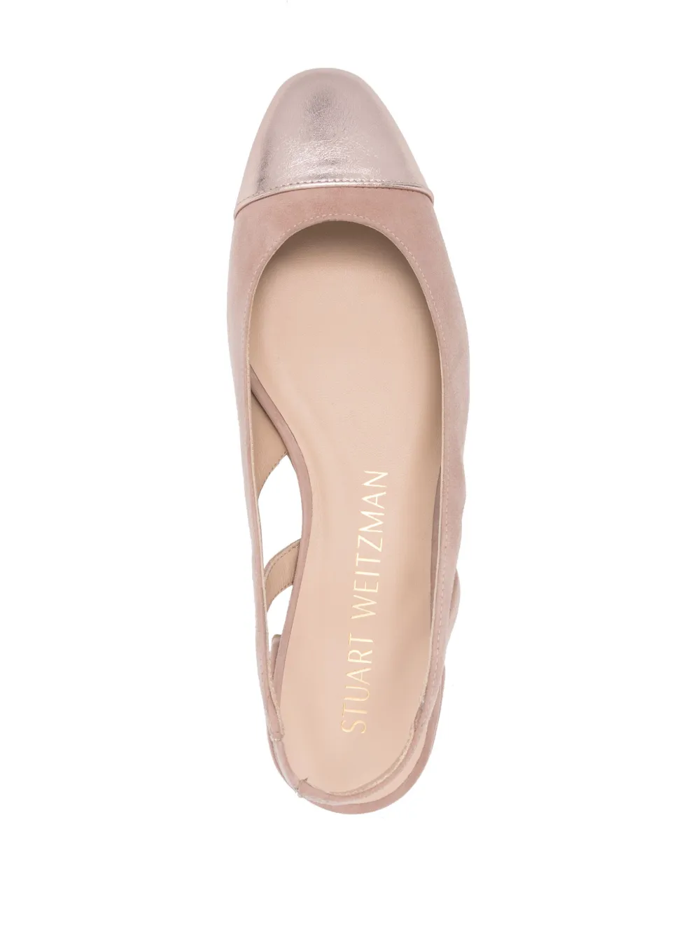 Stuart Weitzman Sleek Slingback Leather Pumps In Pink