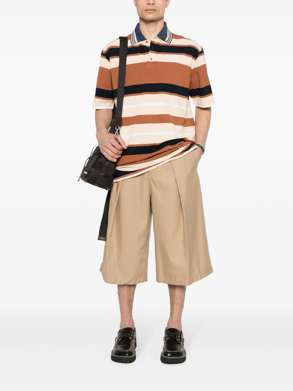 LOEWE pleated pressed-crease cropped trousers | Wide Leg Pants | Image 2