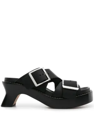 JW Anderson Chain Loafer Mules | Black | FARFETCH