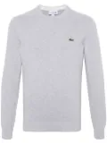 Lacoste mélange-effect cotton jumper - Grey