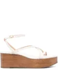 Stuart Weitzman Wovette wedge sandals - Neutrals