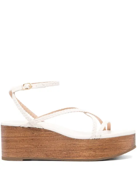 Stuart Weitzman Wovette wedge sandals