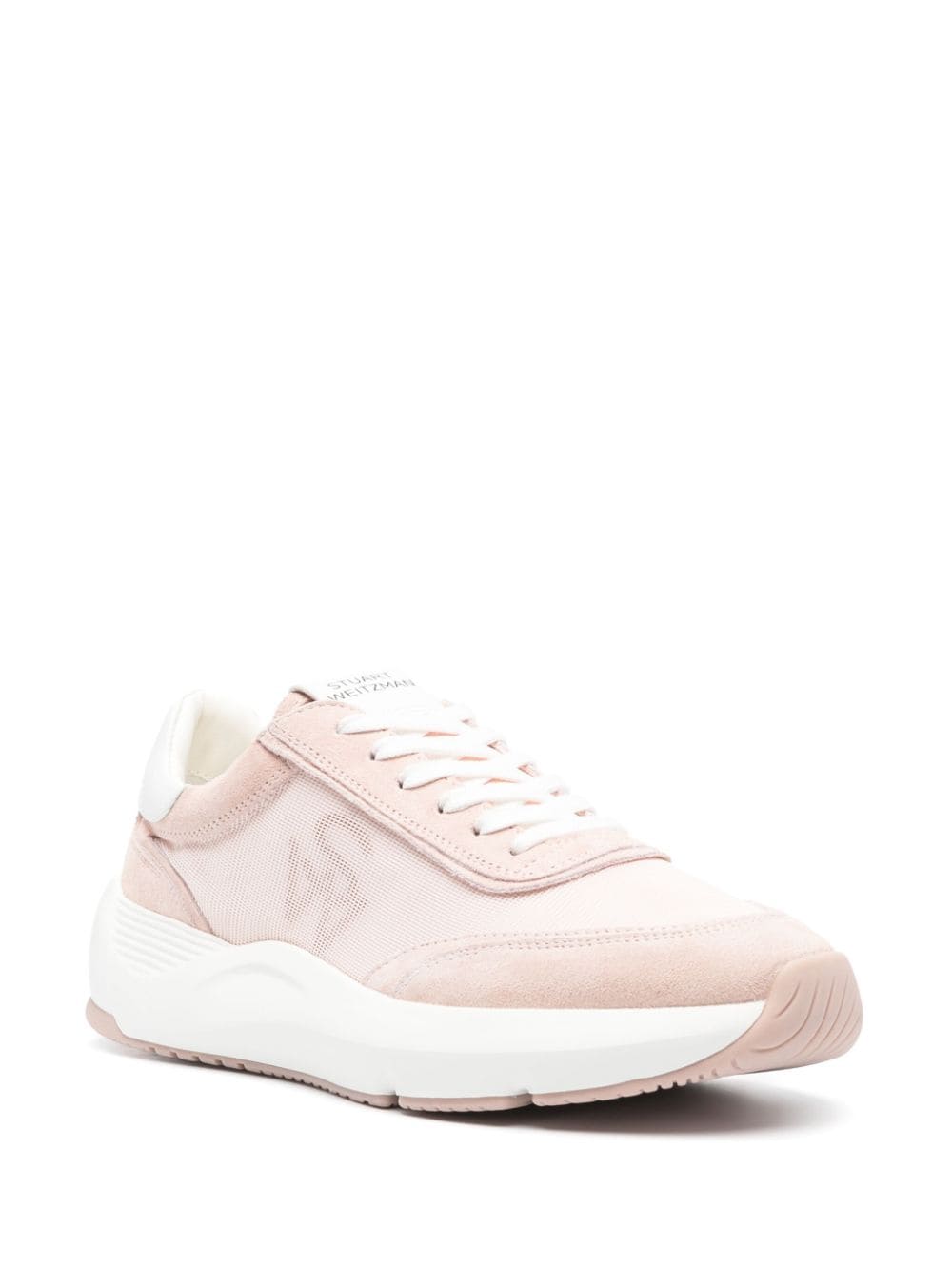 Shop Stuart Weitzman Sw Glide Panelled Sneakers In Pink