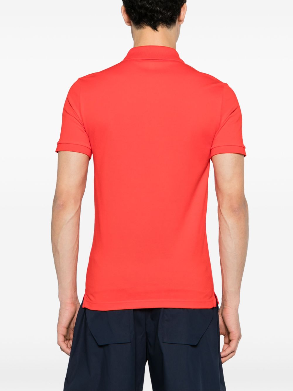 Lacoste Poloshirt met logopatch Rood