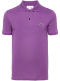 Lacoste logo-patch cotton polo shirt - Purple