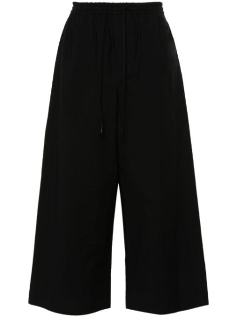 LOEWE pantalones anchos con logo bordado