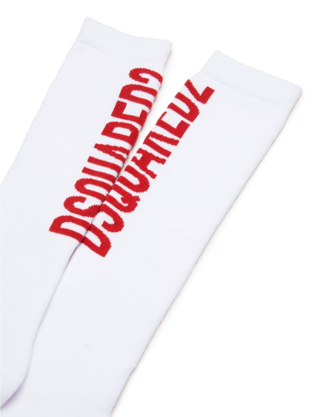 DSQUARED2 KIDS logo-jacquard socks - Wit