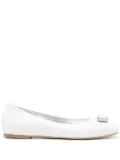 Madison.Maison Marion leather ballerina shoes - White