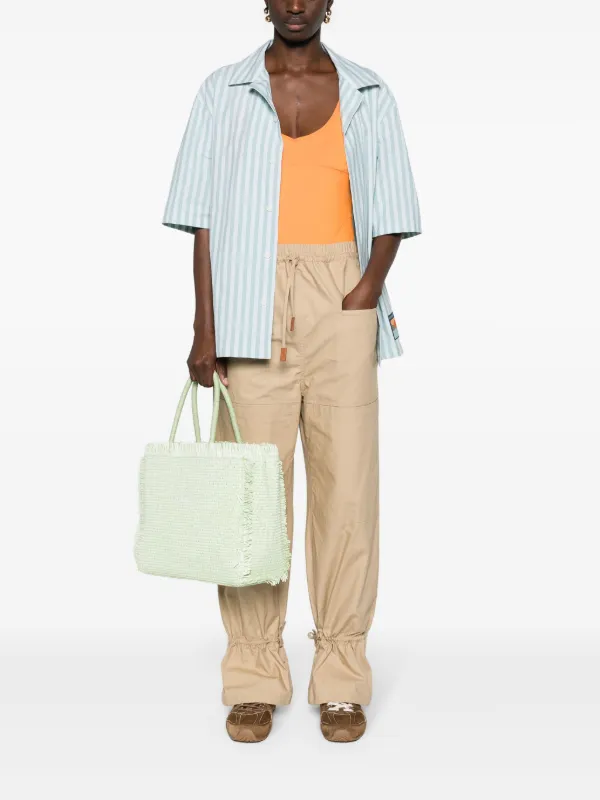 LOEWE ドローストリング クロップドパンツ | ニュートラル | FARFETCH JP